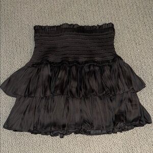 NWT Women's Black Tiered Ruffle Skirt